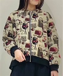 後配色ゴブランブルゾン | purple label | axes femme online shop 後配色ゴブランブルゾン | purple label | axes femme online shop