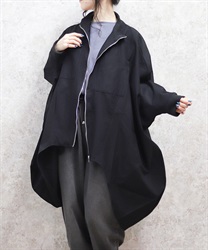 ロングテールブルゾン【2点10%OFF対象商品】(黒-F)