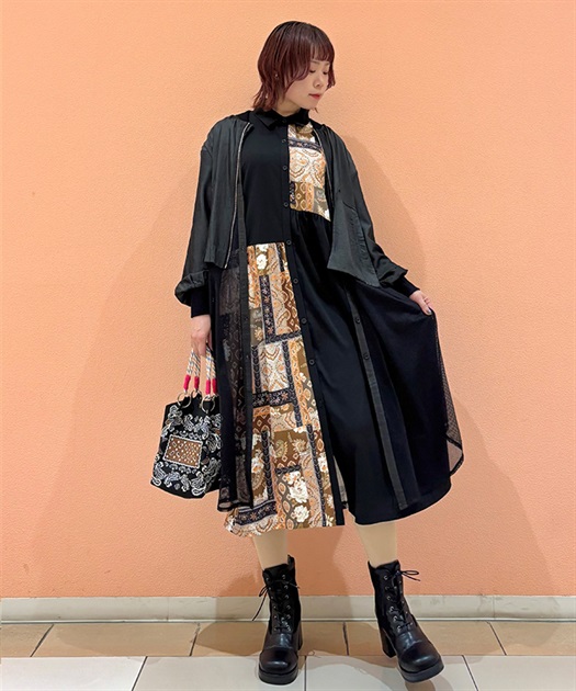 メッシュロングブルゾン | purple label | axes femme online shop