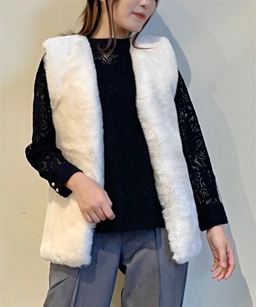 フェイクファーベスト | outlet | axes femme online shop フェイクファーベスト | outlet | axes femme online shop