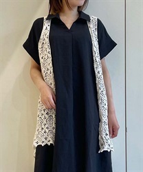 総レースロングテールジレ | purple label | axes femme online shop 総レースロングテールジレ | purple label | axes femme online shop