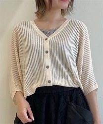 メッシュドルマンカーデ(ベージュ-F)
