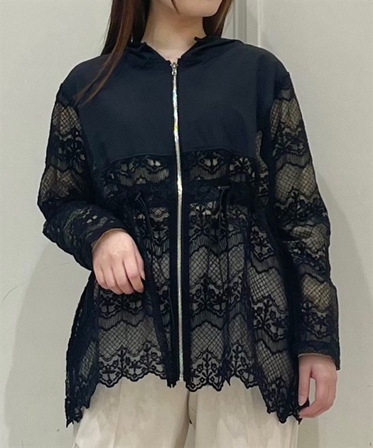 オーガンジージップパーカー | purple label -outlet- | axes femme