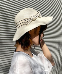 リボン付ストローハット