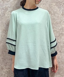 配色パイピングプルオーバー【2点10%OFF対象商品】
