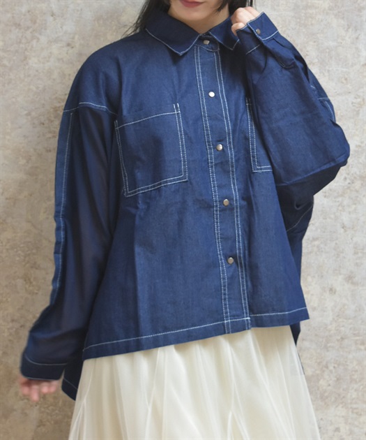 デニムビッグシャツ【WEB先行販売】