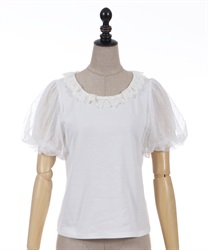 チュールフリルカットソー | outlet | axes femme online shop