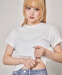 ハートカットフリルトップス【10%OFF対象商品】(白-F)