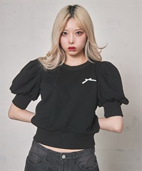 パフスリーブフリーストップス【10%OFF対象商品】(黒-F)