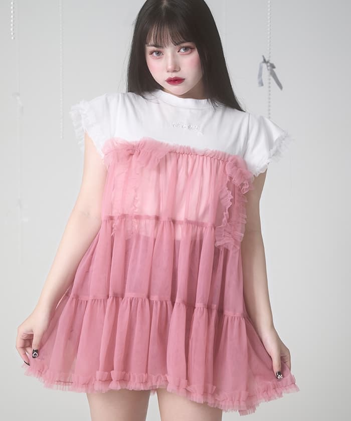 チュールスウィッチトップス | レディース服・レディース