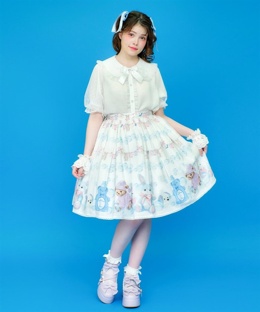 ランドリー柄スカート | kawaii | axes femme online shop ランドリー柄スカート | kawaii | axes femme online shop