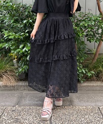 アシメフリル総レーススカート | outlet | axes femme online shop アシメフリル総レーススカート | outlet | axes femme online shop