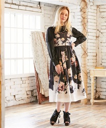 アンティークブーケ柄ワンピース | outlet | axes femme online shop アンティークブーケ柄ワンピース | outlet | axes femme online shop