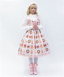 クリスマス柄ジャンスカ(ピンク-M)