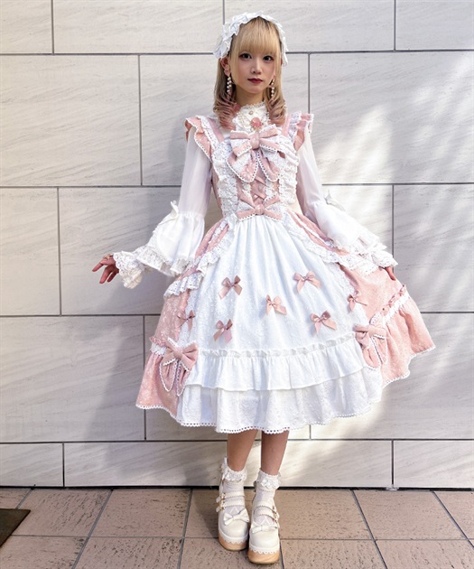 【Chalmiere】シュエット　ジャンパースカート　ロング　kawaii 新品 シュエットジャンパースカート | Chalmiere | axes femme onlineshop