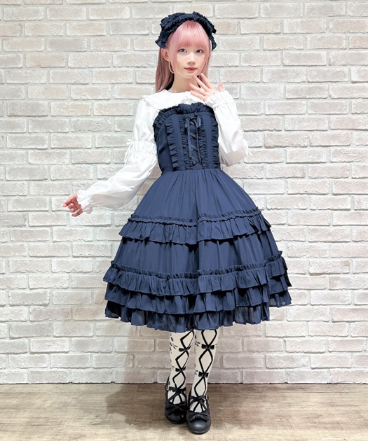 レースアップフリルジャンスカ | Chalmiere | axes femme onlineshop