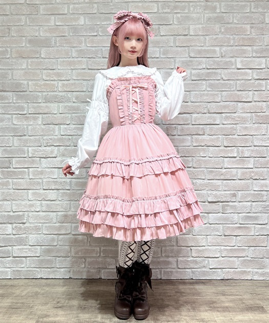 レースアップフリルジャンスカ | Chalmiere | axes femme onlineshop