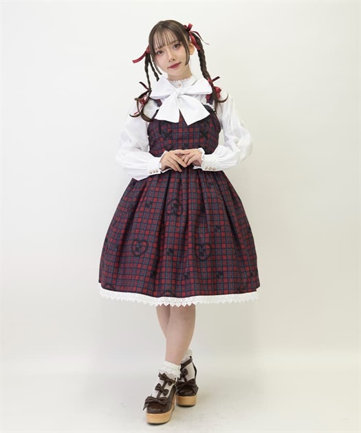 おさんぽテリア柄ジャンスカ | kawaii | axes femme online shop おさんぽテリア柄ジャンスカ | kawaii | axes femme online shop