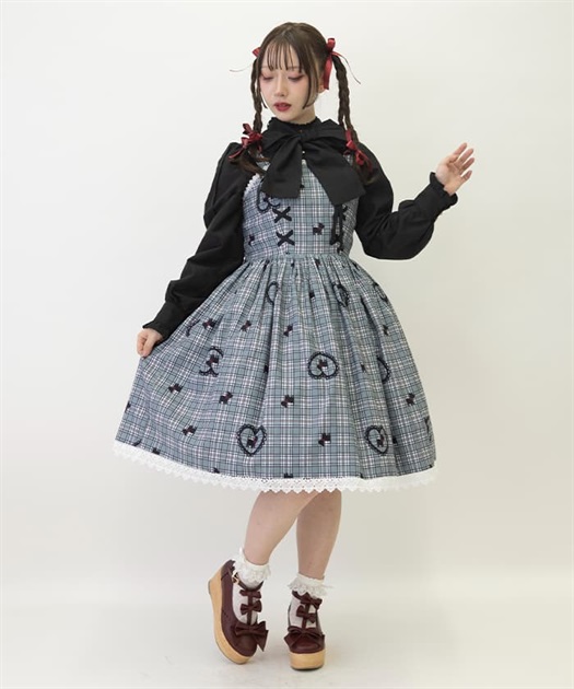 おさんぽテリア柄ジャンスカ | kawaii | axes femme online shop おさんぽテリア柄ジャンスカ | kawaii | axes femme online shop