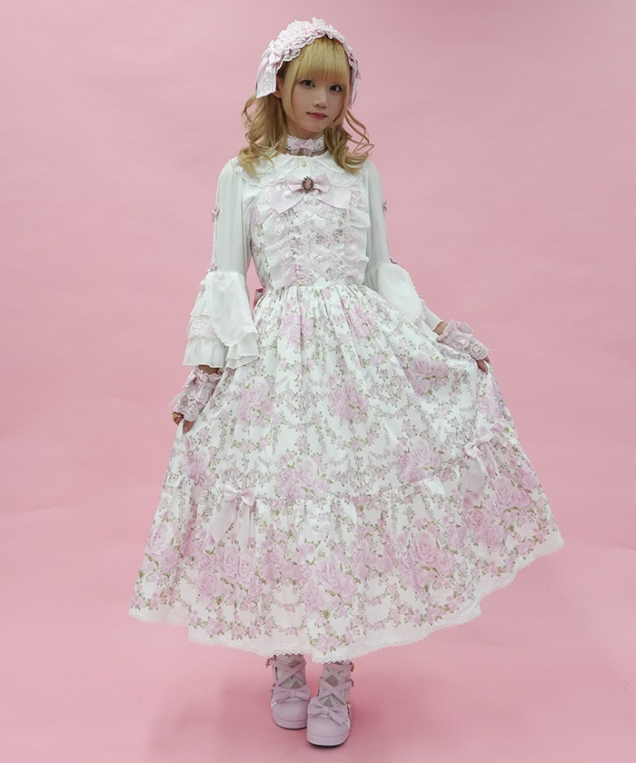 ローズガーランドロングジャンパースカート | Chalmiere | axes femme