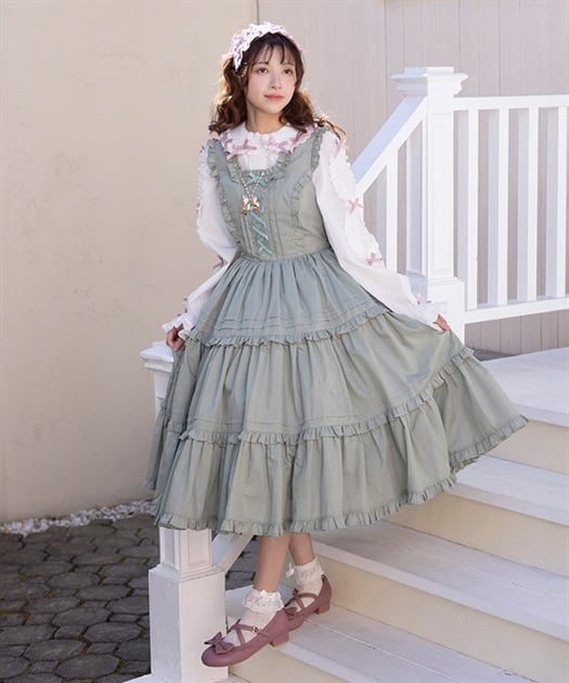 フリルロングジャンスカ【受注生産】 | レディース服 フリルロングジャンスカ【受注生産】 | レディース服