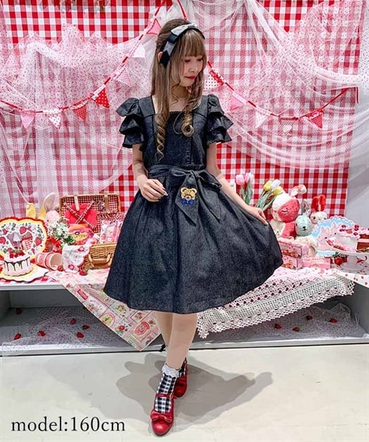 ベアズベーカリー刺繍ワンピ | outlet | axes femme online shop ベアズベーカリー刺繍ワンピ | outlet | axes femme online shop