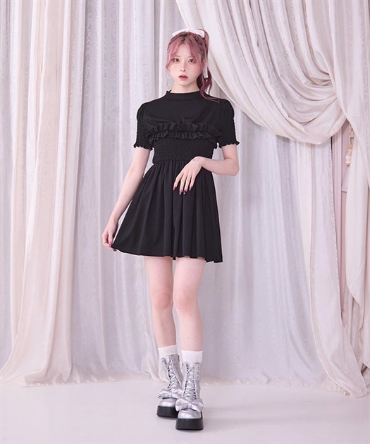 フリルシャーリングワンピース | レディース服・レディース