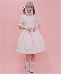 はしごレースワンピース(ピンク-M)