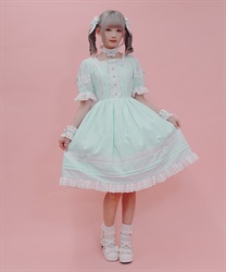 はしごレースワンピース(ミント-M)