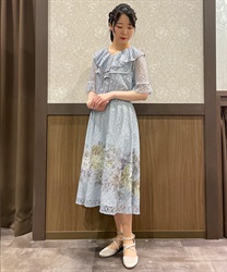 レースプリント配色ローズワンピース【期間限定価格】 | outlet レースプリント配色ローズワンピース【期間限定価格】 | outlet