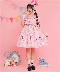 ハッピーバカンス柄ワンピース | kawaii | axes femme online shop ハッピーバカンス柄ワンピース | kawaii | axes femme online shop