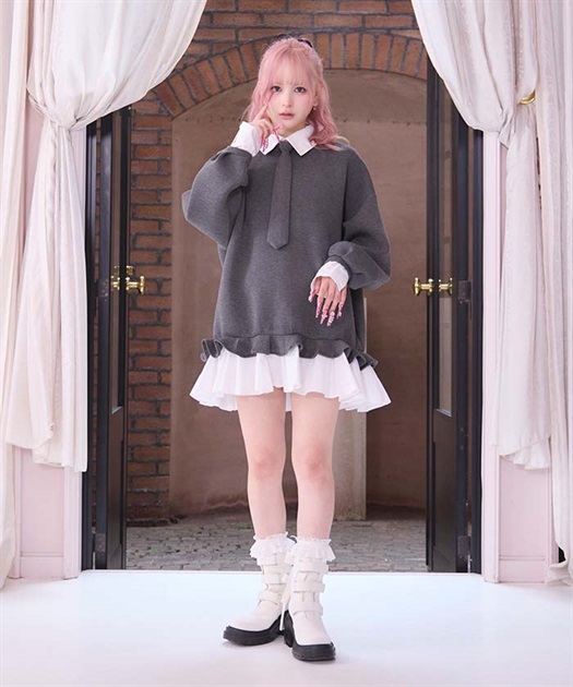 レイヤードスクールワンピース【10%OFF対象商品】 | FICKLE BEBE レイヤードスクールワンピース【10%OFF対象商品】 | FICKLE BEBE