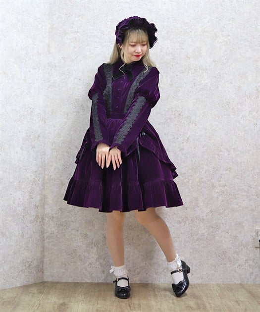 ベルベットドールワンピース | kawaii | axes femme online shop ベルベットドールワンピース | kawaii | axes femme online shop