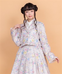 クラシックブーケ柄ジャケット【WEB限定価格】