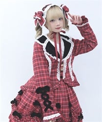 タータンチェックジャケット【二次予約】(ワイン-M)