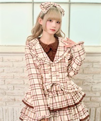 タータンチェックジャケット(生成り-S)