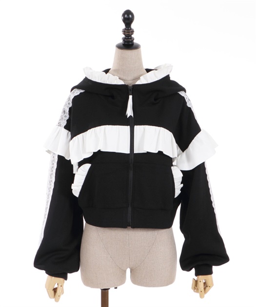 フリルジャージブルゾン | outlet | axes femme online shop フリルジャージブルゾン | outlet | axes femme online shop
