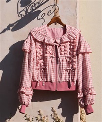 フリルフーディブルゾン | kawaii | axes femme online shop フリルフーディブルゾン | kawaii | axes femme online shop