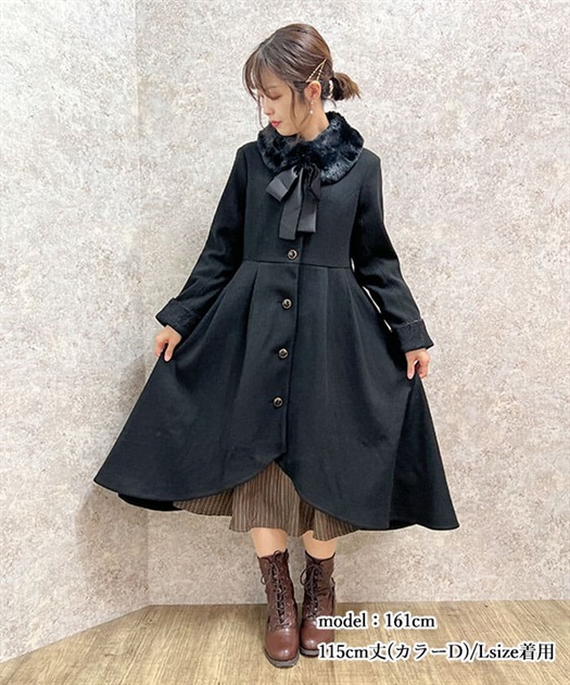 【axes femme】フィッシュテールコート axes femme受注生産ボルドーレッドフィッシュテールコート