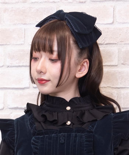 ベロアリボンヘッドドレス | kawaii | axes femme online shop ベロアリボンヘッドドレス | kawaii | axes femme online shop