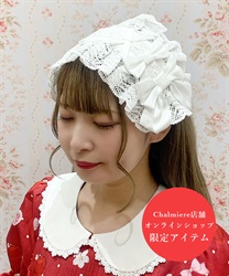 トーションレースヘッドドレス【ランク限定Web先行販売】(白-F)