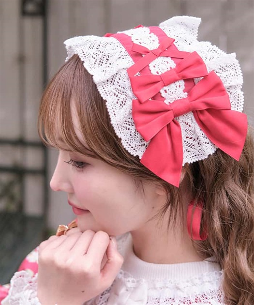 トーションレースヘッドドレス | kawaii | axes femme online shop トーションレースヘッドドレス | kawaii | axes femme online shop