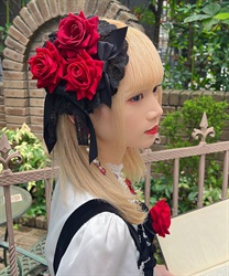 ウィンターローズクリップ(ワイン-F)