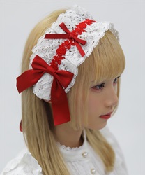 メイジーヘッドドレス(赤-F)