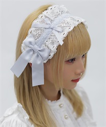 メイジーヘッドドレス(サックス-F)