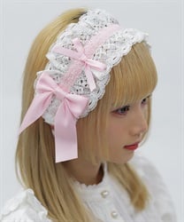 メイジーヘッドドレス(ピンク-F)