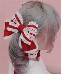 はしごレースリボンセット(赤-F)