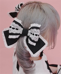 はしごレースリボンセット(黒-F)