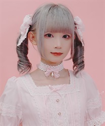 はしごレースチョーカー(ピンク-F)