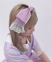 リボンカチューシャ(ラベンダー-F)